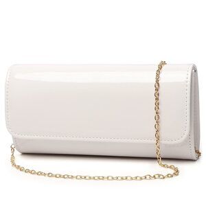 7758 Patent Leather Envelope Clutch Evening Handbag Stylish Shoulder Bag